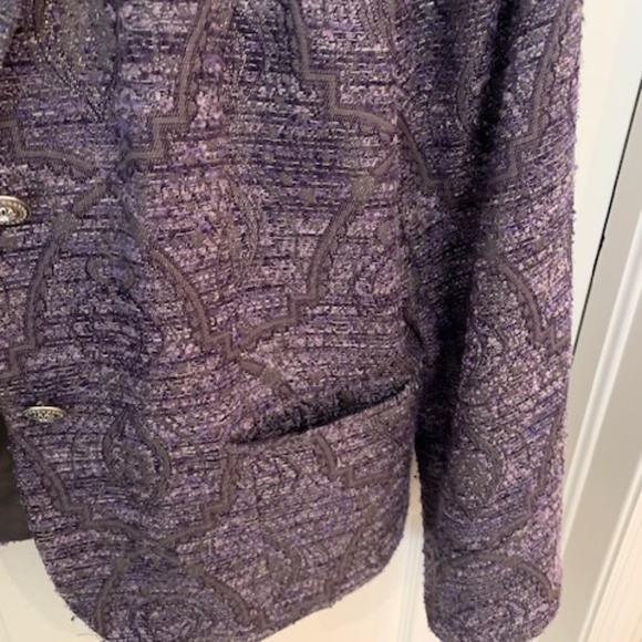 Shades of Purple and Silver Jacket/Blazer by Koret - Picture 5 of 10